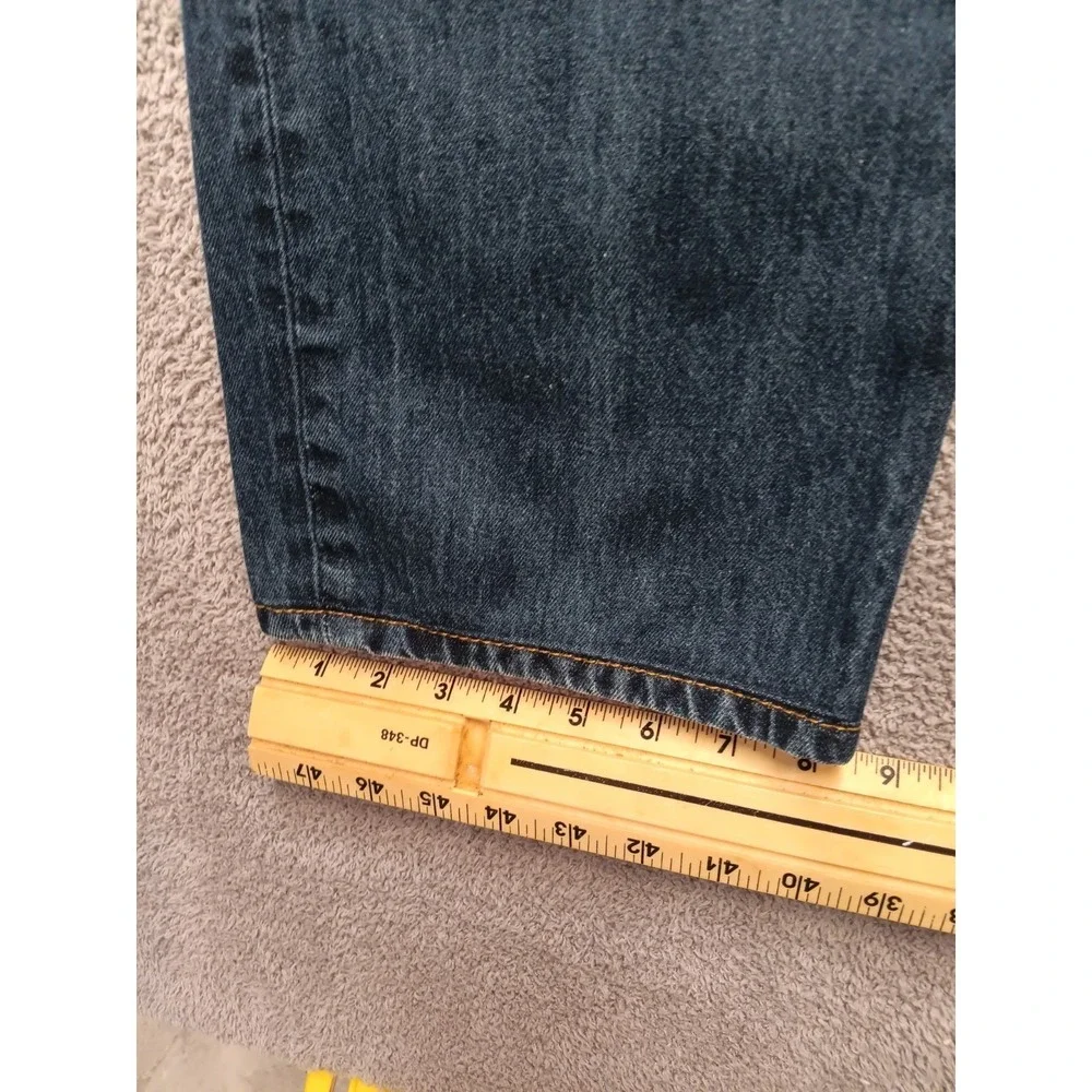 Levi's 514 Straight Fit Men's W36 L32‎ Blue Denim Jeans Made in Mexico